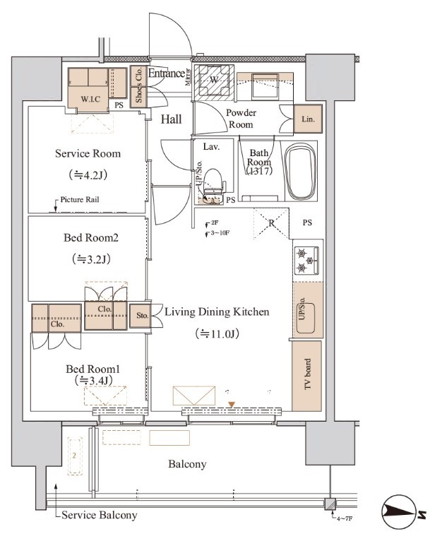 D1 間取り図