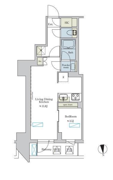 1403号室 C 間取り図