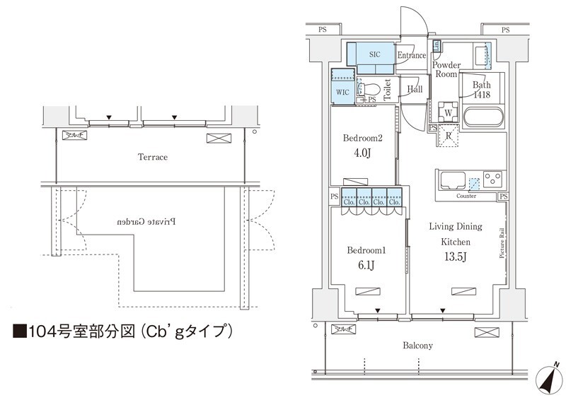Cb'g 間取り図