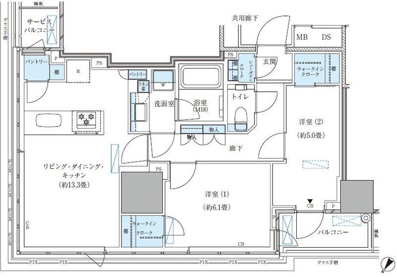 D2 間取り図