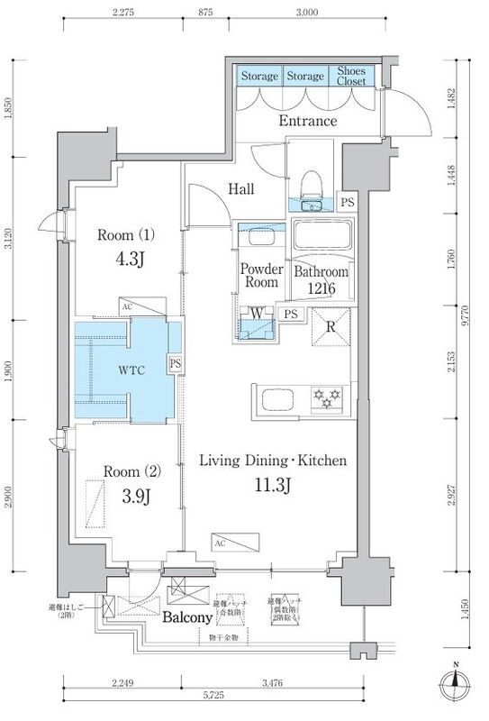 B 間取り図