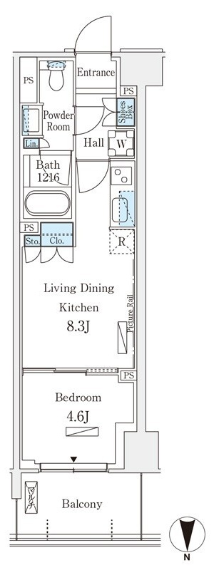 647号室 Gb 間取り図