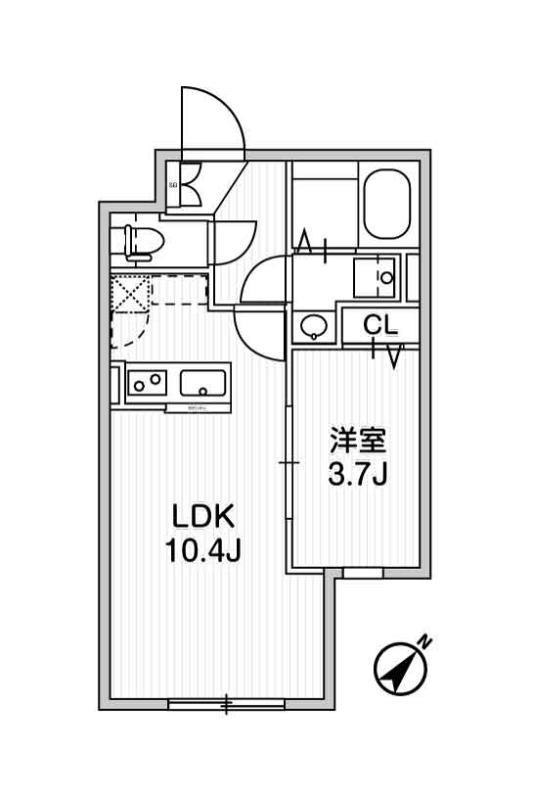 101号室 A 間取り図