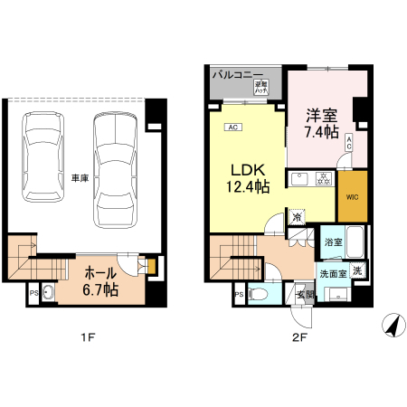 222号室 Lmez 間取り図