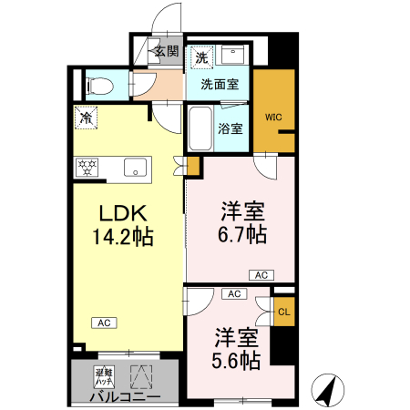 513号室 Ja 間取り図