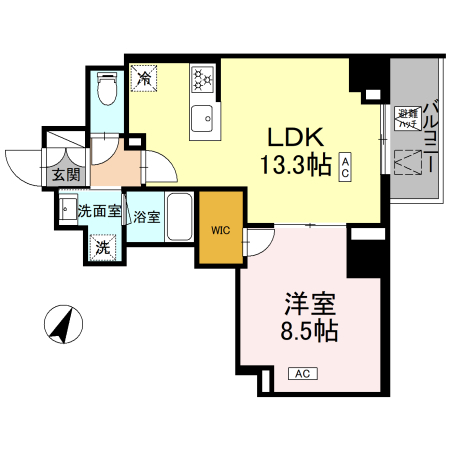 211号室 F 間取り図