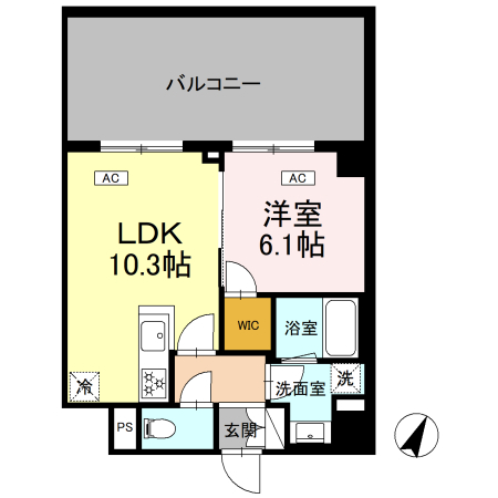 418号室 L4 間取り図