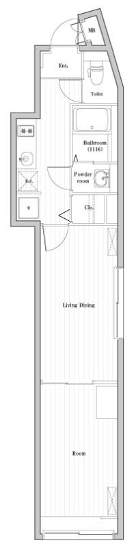 501号室 C 間取り図