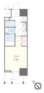 602号室 B 間取り図