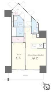 1003号室 C 間取り図