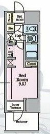 202号室 A 間取り図