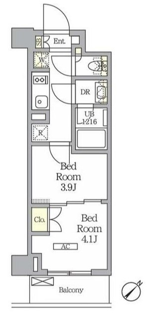 309号室 I 間取り図