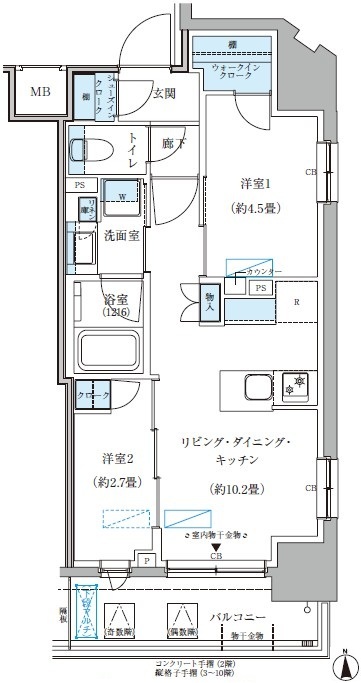 E 間取り図