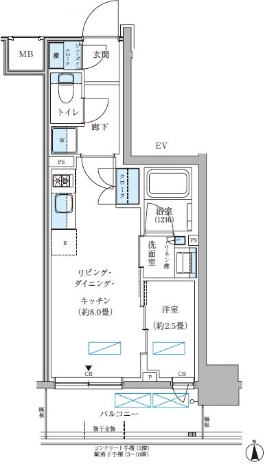903号室 C 間取り図