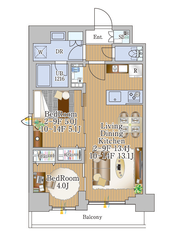 B 間取り図