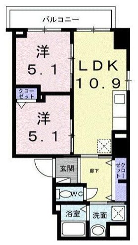 203号室 C 間取り図