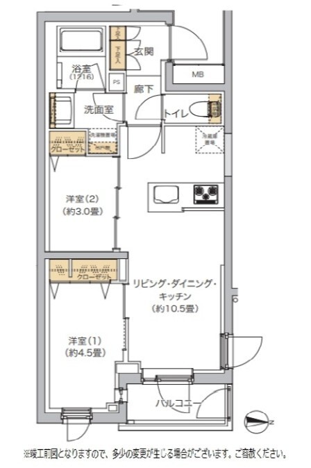 B 間取り図