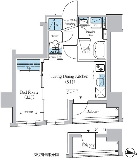 B 間取り図