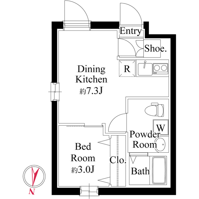 B 間取り図