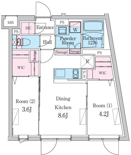 A2 間取り図
