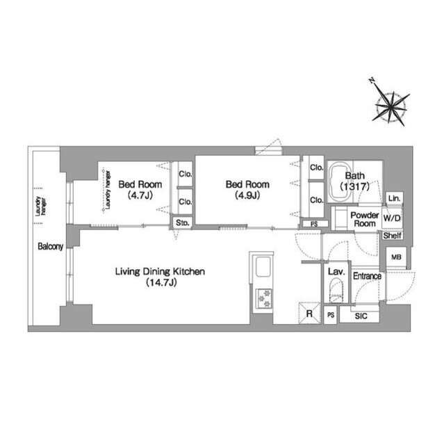 B 間取り図