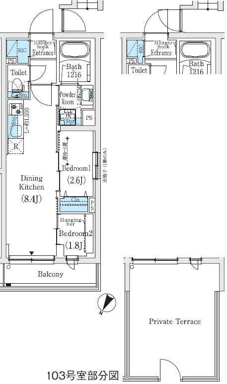 1F-03 間取り図