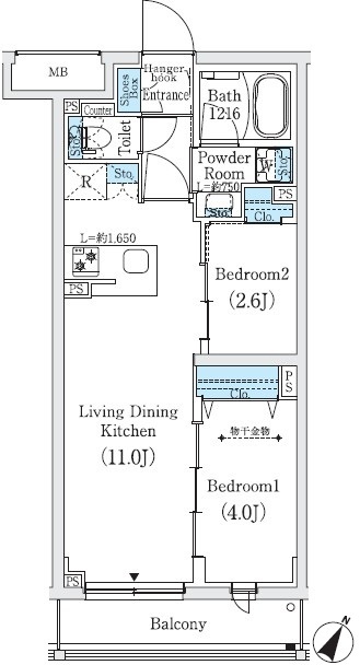 205号室 05 間取り図