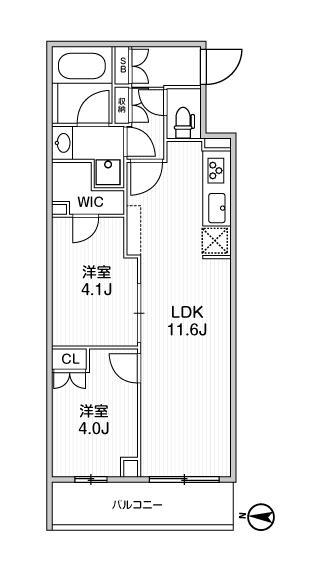 501号室 H 間取り図