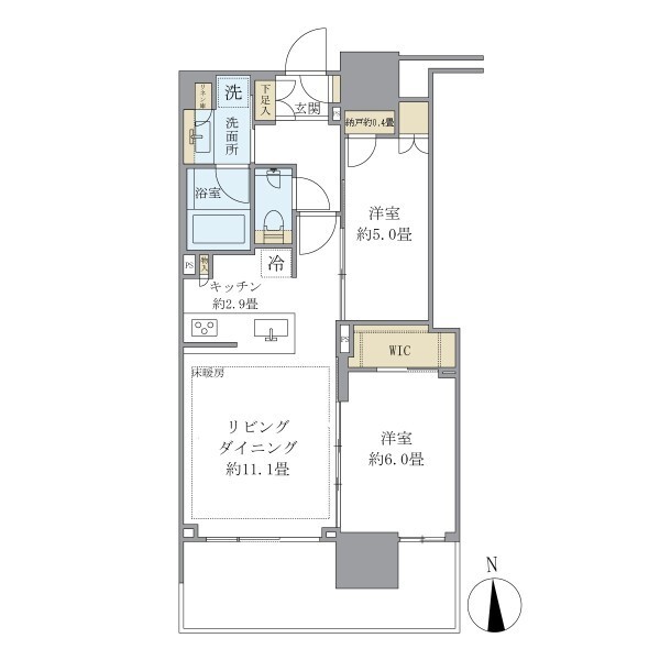 612号室 S 間取り図