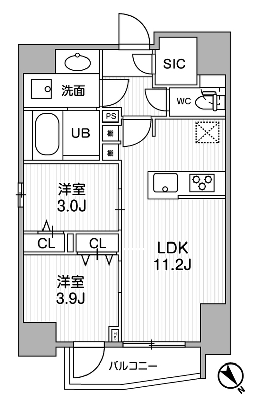 E 間取り図