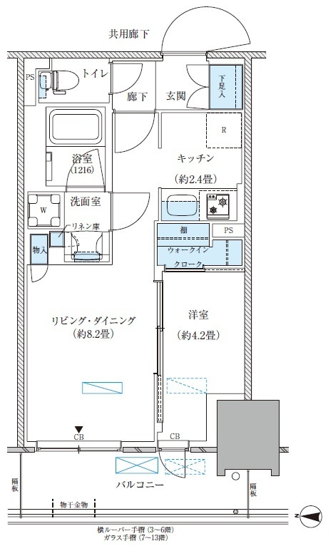 BW-E1 間取り図