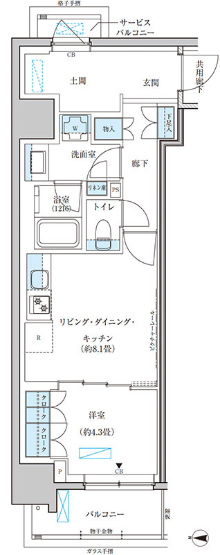 G（2F-5F） 間取り図