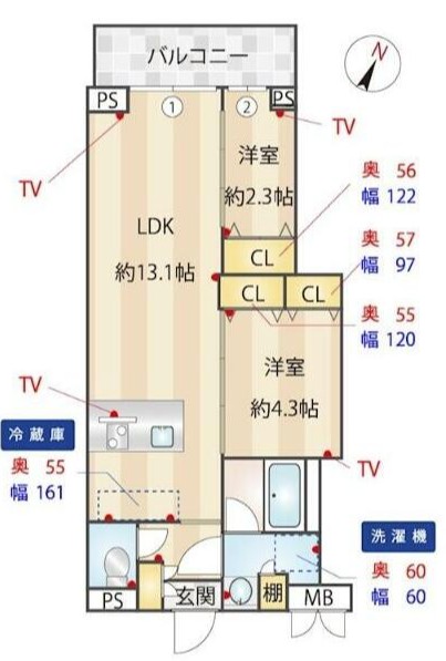 B 間取り図