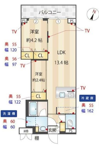 A2 間取り図