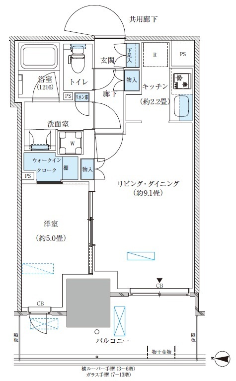 BW-B1 間取り図