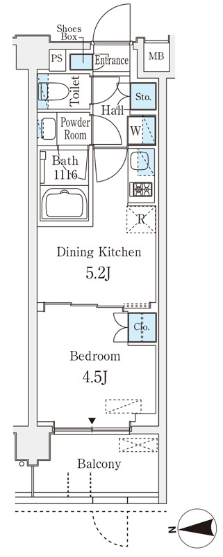 B4' 間取り図